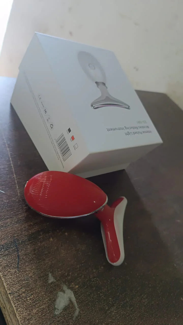 Electric Face Massager Wrinkle Remover LED Photon Face Beauty Device