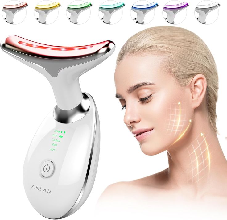 Electric Face Massager Wrinkle Remover LED Photon Face Beauty Device