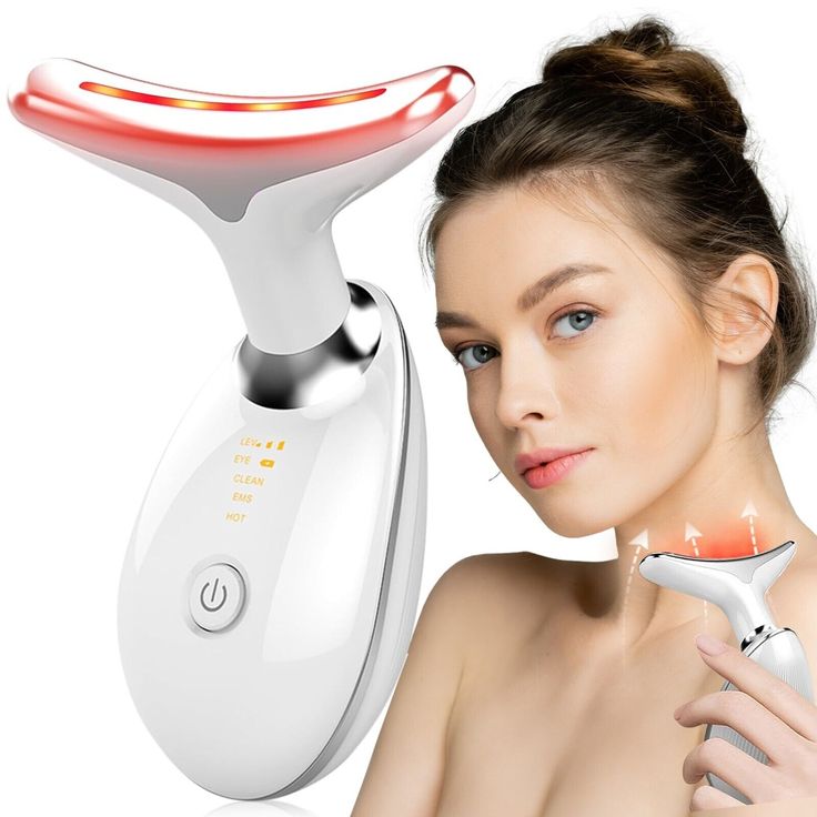 Electric Face Massager Wrinkle Remover LED Photon Face Beauty Device